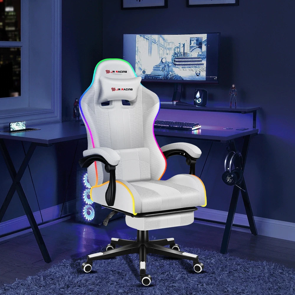 Оптовая продажа дешевое компьютерное кресло кожаное игровое RGB Silla