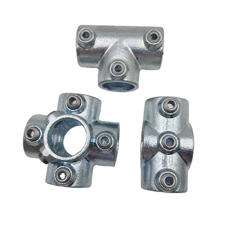 Galvanized Malleable Iron Steel Elbow Structural Key Clamp Round Pipe Flange For Pipe Fittings