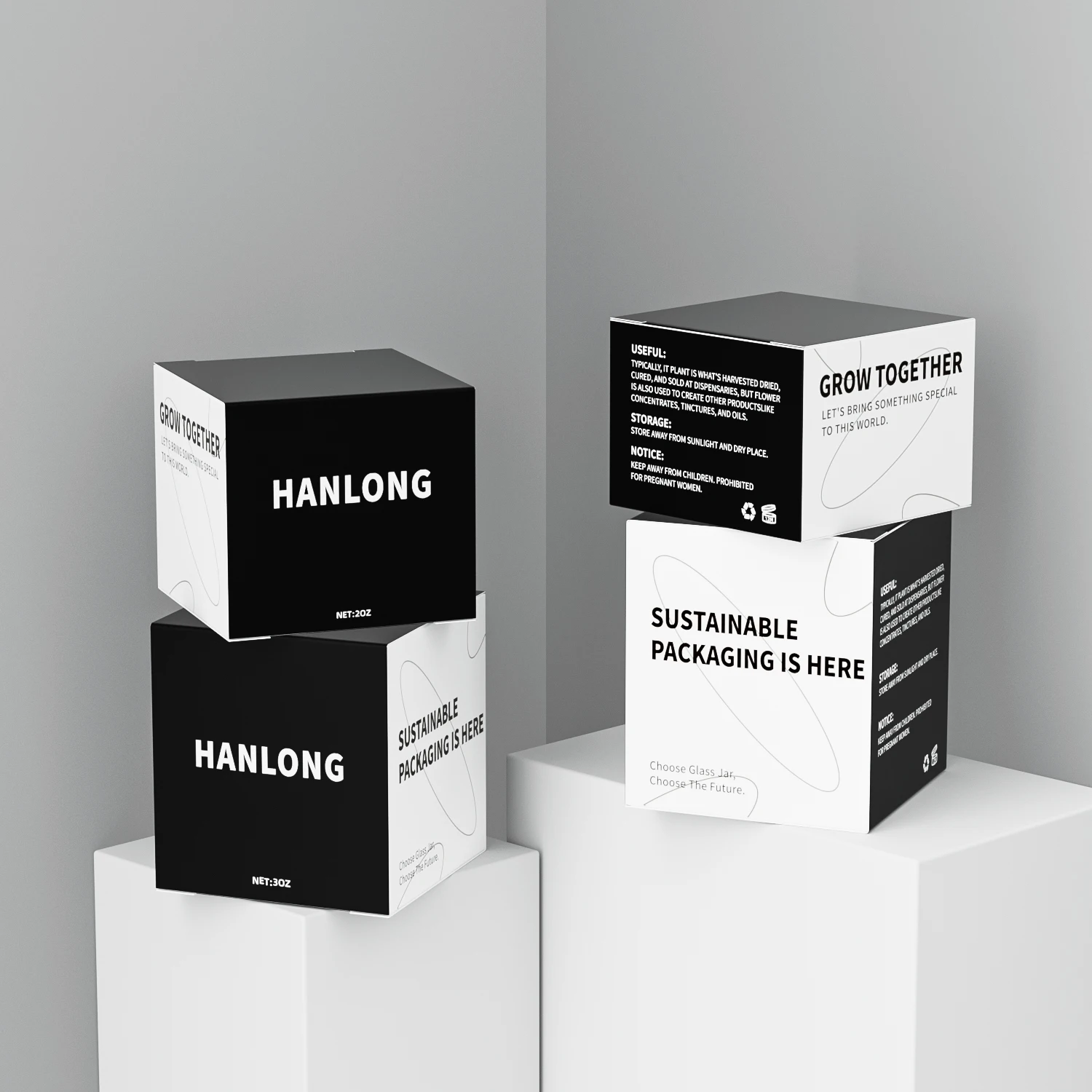Переработанная оптовая продажа полноцветная печать на заказ карточка цвета слоновой кости складные пустые банки для свечей упаковка подарочных бумажных коробок бутылок