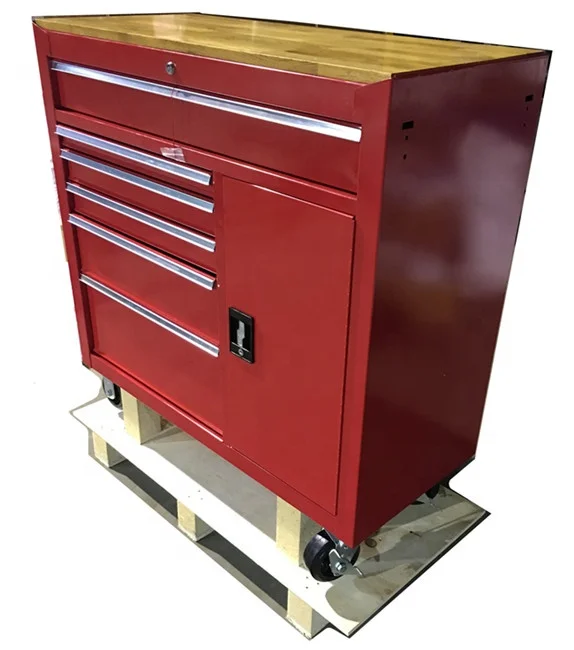 Wholesale 8  drawers heavy duty trolley tool Cabinet with door craftsman tools