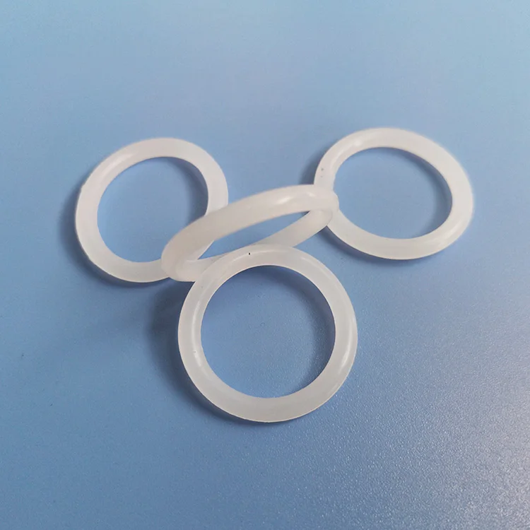 Transparent silicone O-ring Transparent rubber O-ring Metal stud Plastic seal ring