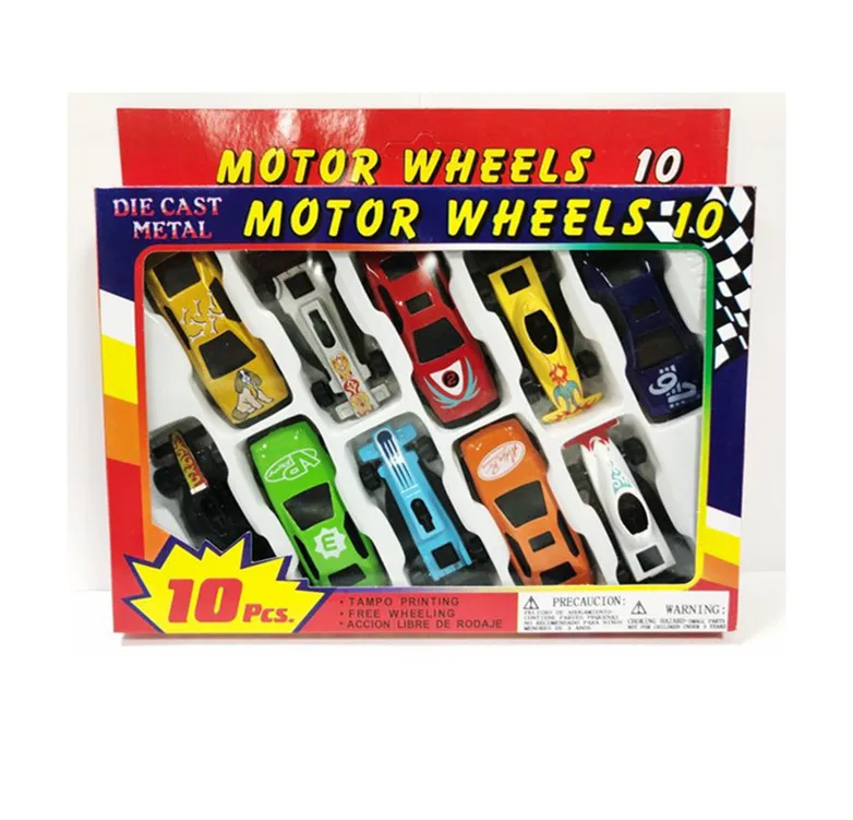 Hot Alloy Sliding Mini Small Sports Car 10 Pack