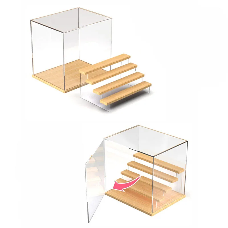 Acrylic display shelf clear acrylic toy car model display stand transparent plexiglass acrylic toy box