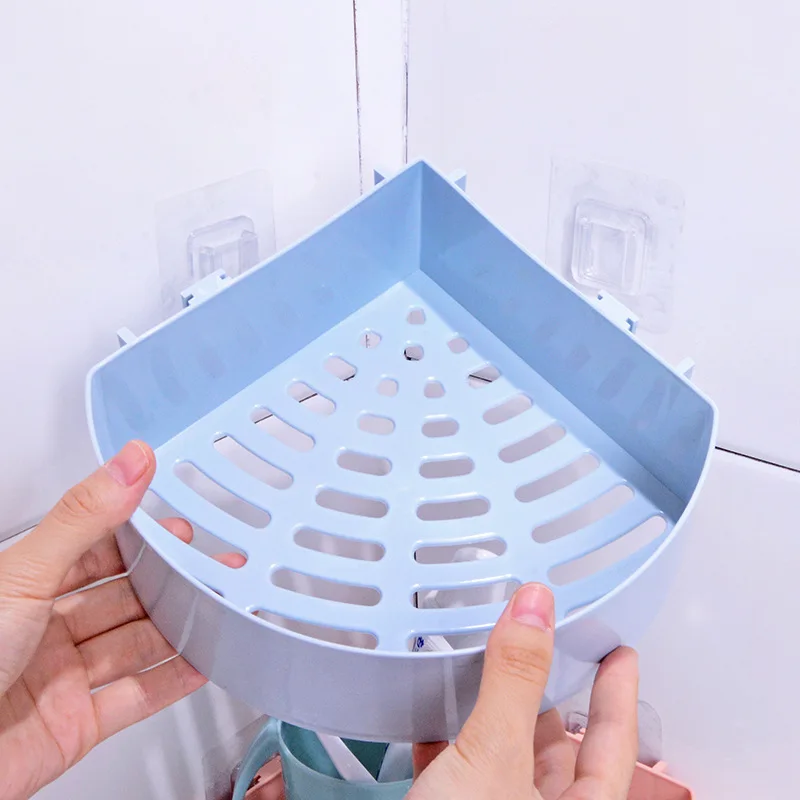 Bathroom Wall Mounted Shelving Perforation-free Traceless Suction Wall Toiletries Storage Shelf Toilet Storage Rack