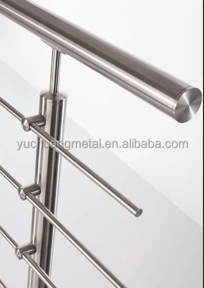 End Cover Cable Railing Tube Accessories Stainless Steel Hand rail fittings for Stair railing