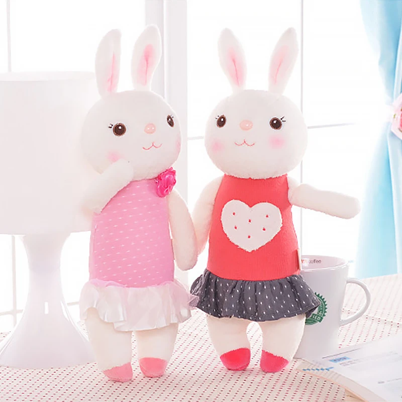 
Skin-friendly Fabric Cute little decorations White Rabbit Soothing Doll Baby Plush Toy 