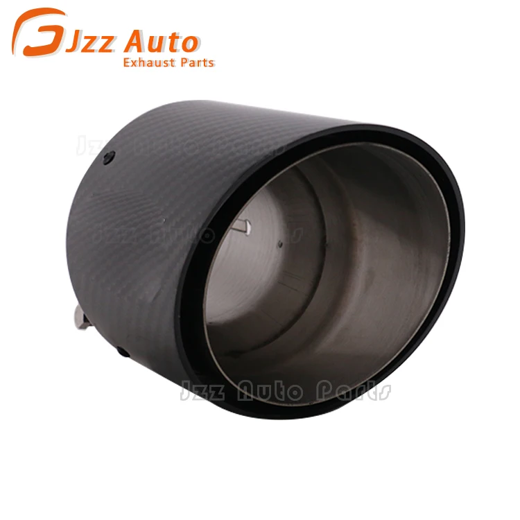 Decorate Exhaust Muffler Tail Pipes Stainless Steel Black Carbon Fiber Universal Exhaust Tips for Car