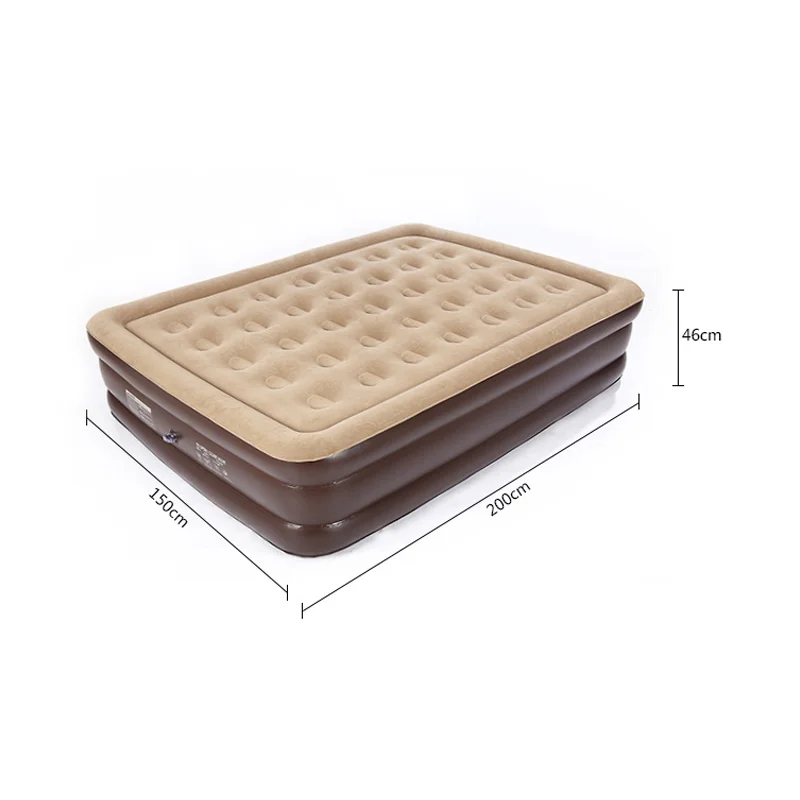 Inflatable Flocked Air Mattress High Quality Inflatable Single Air Bed