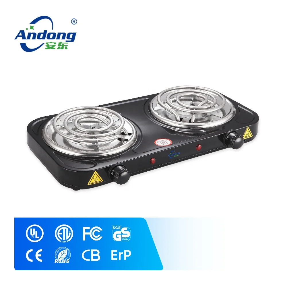 Andong Home Kitchen Appliance 2000w Electric Double Hot Plate with 2 burner Stove for Family