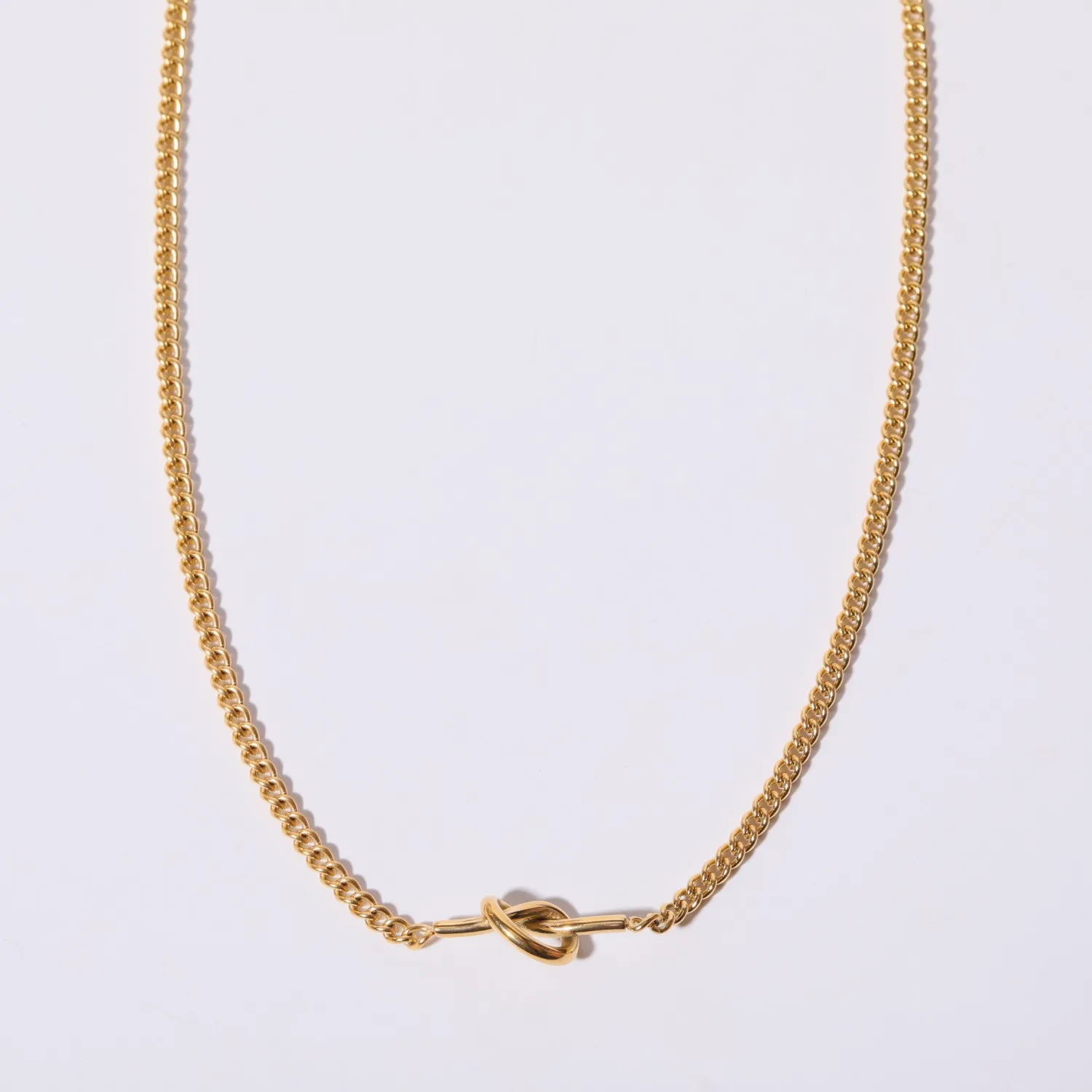 MECYLIFE Minimalist Stainless Steel Lovers Knot Cuff Bracelet 26 Letter Pendant Necklace Initial Cuba Link Chain For Women