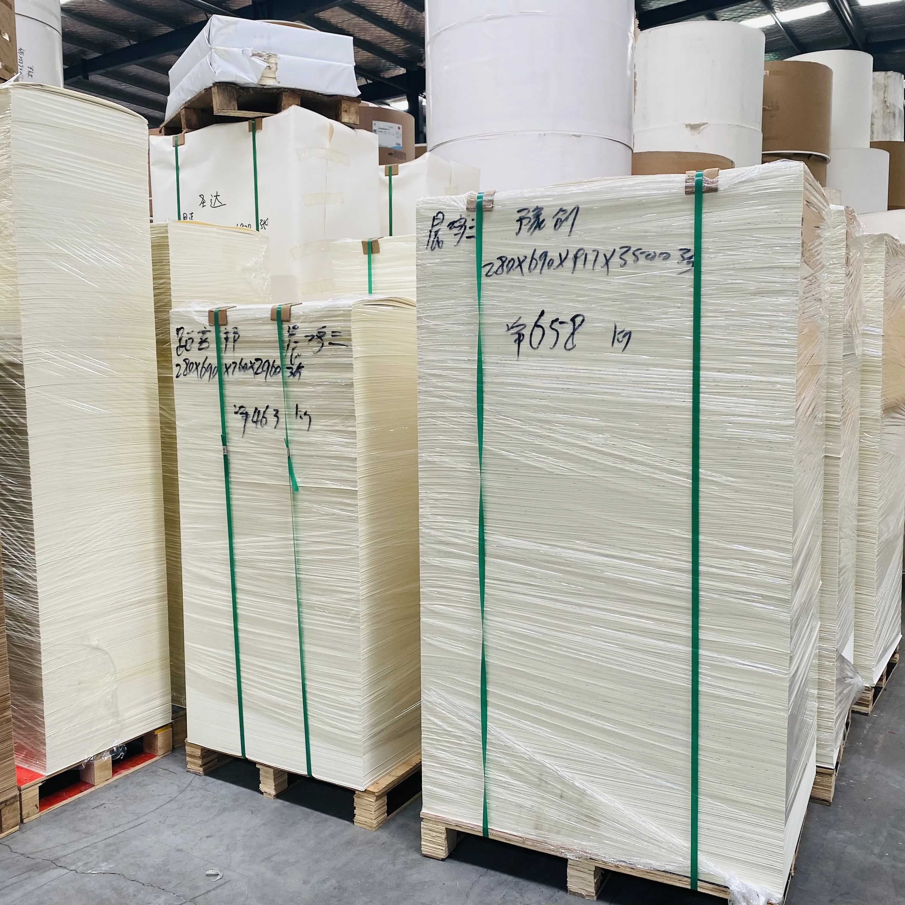 280gsm Raw materials for paper cups pe coated paper in sheet