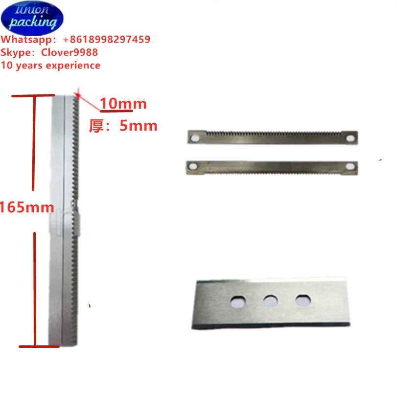 packaging machine HSS straight serrated blade for plastic film cutting