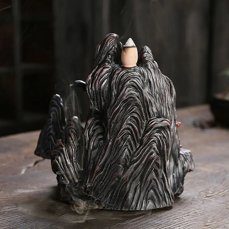 Прямая продажа с фабрики оптом кадило держатель Дым обратного потока конус керамическая курильница для благовоний