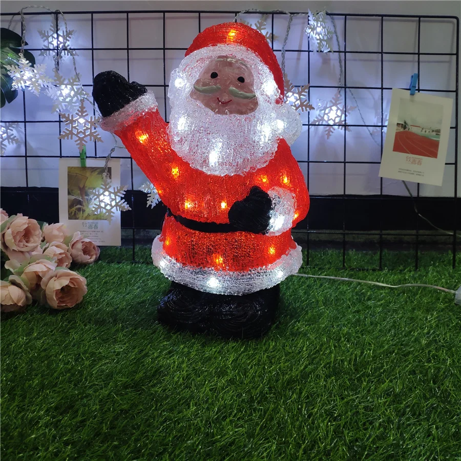 H36CM Santa Claus Light Acrylic LED Light 30L One Piece Shipment
