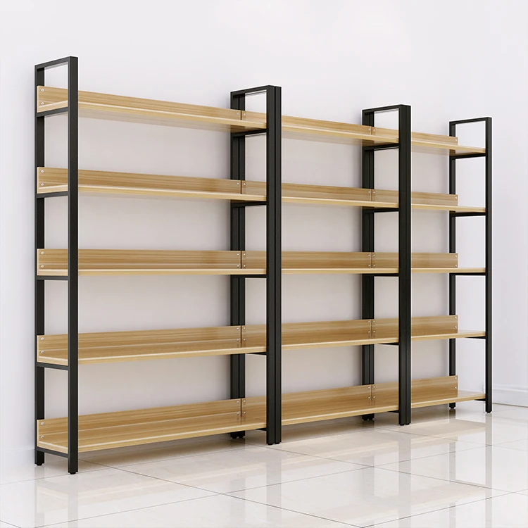 new design modern Multi-layer optional display racks vertical wall industrial luxury office bookshelf With baffle