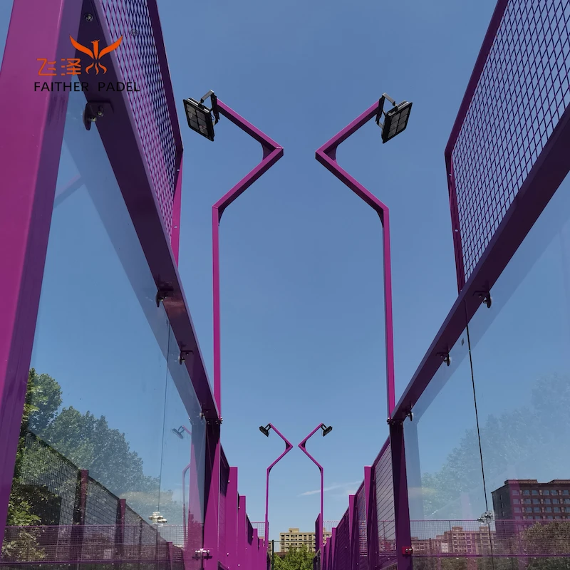 Pioneer Manufacturer in China Specialized on Panoramic Paddle Tennis Padel Courts Futsal Pitches with 10 years Experience