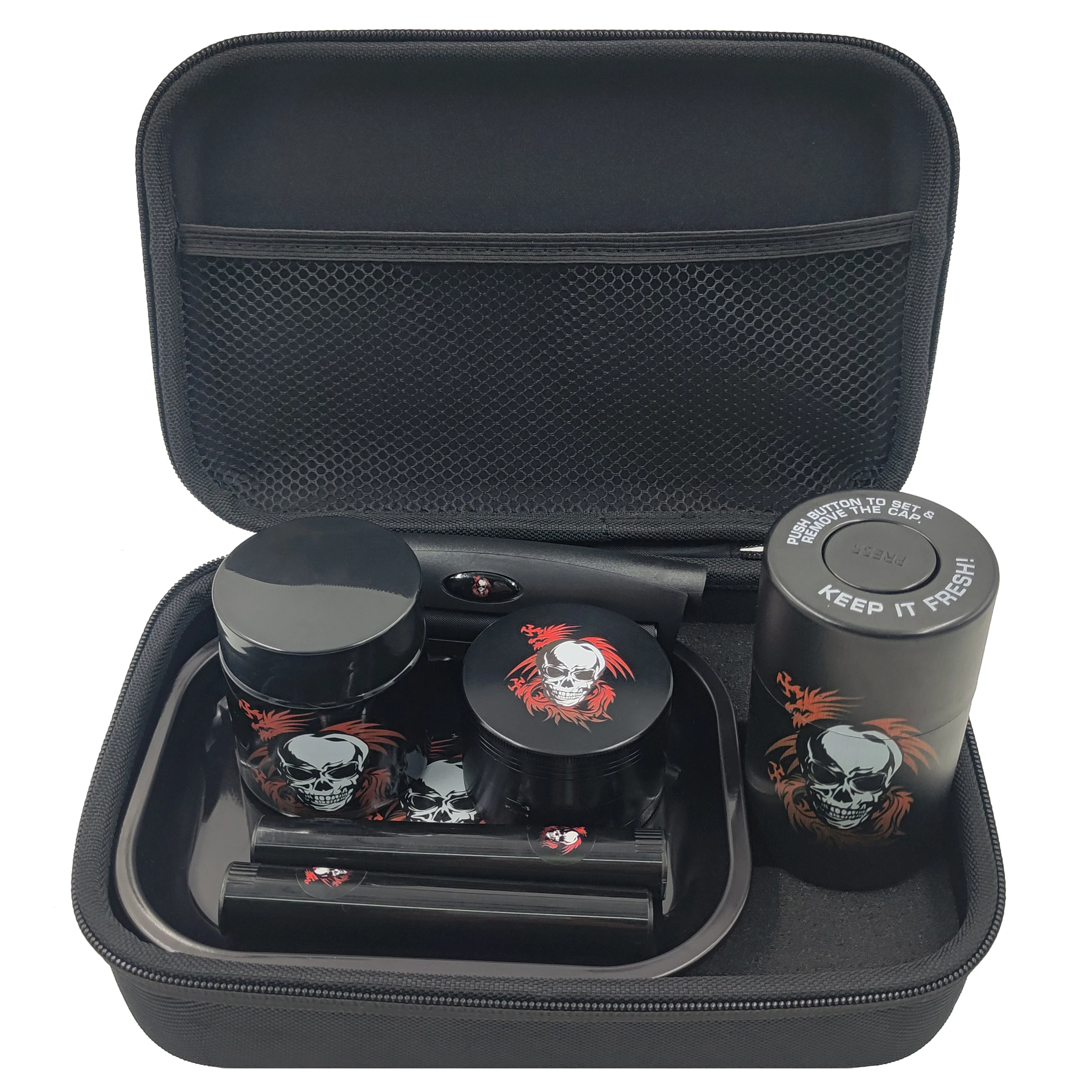 EVA Hard Smoking accessories kit Stash Box Smell proof kit fumeur rolling tary Smoking Box