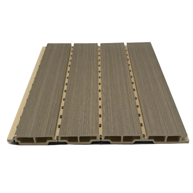 WPC  sound proof wpc  wall panel wood pvc composite fluted wall panel