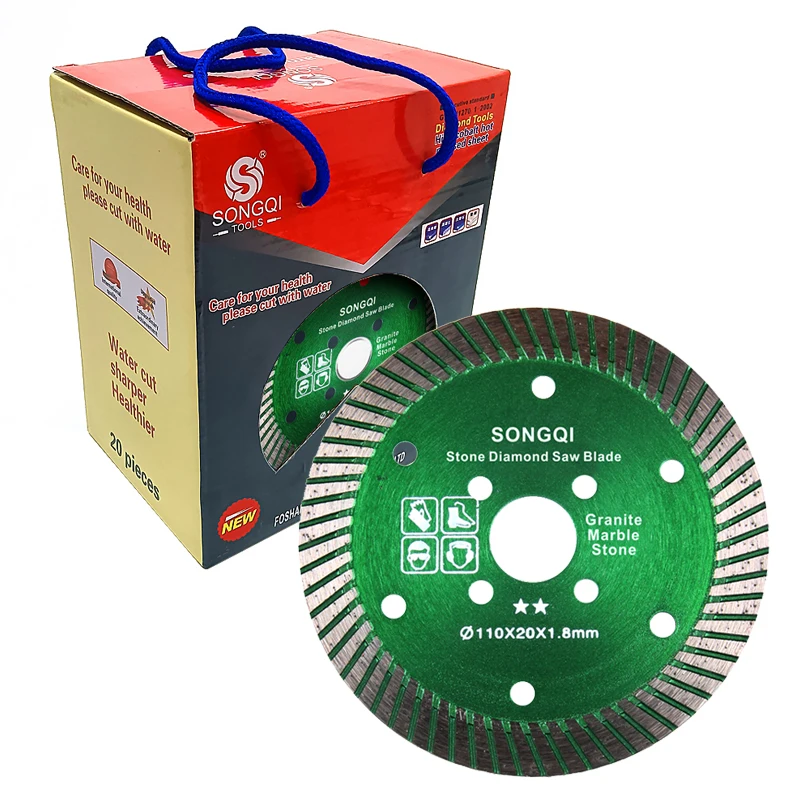 Diamond Saw Blade Granite SONGQI 4 1/2 Inch Diamond Saw Cutting Blade Diamond Saw Blade for Cutting Marble and Granite