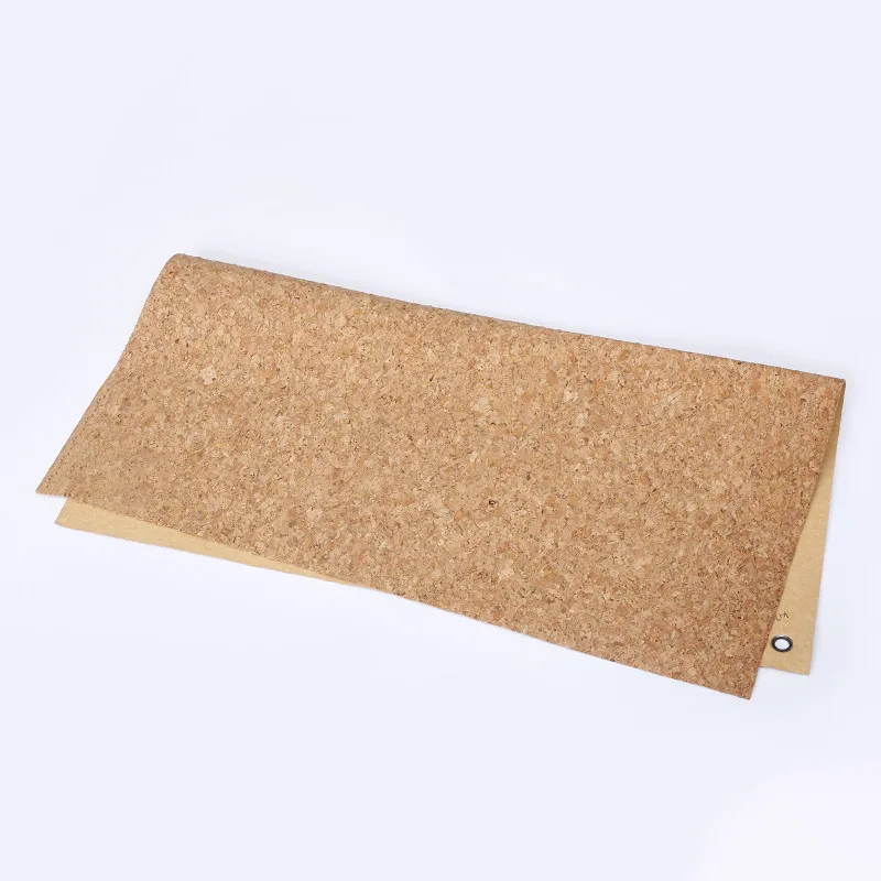 Wooden Fabric Cork Sewing Leather for Bags Soft Cork PU Leather Fabric Gold Silver Color Synthetic Leather