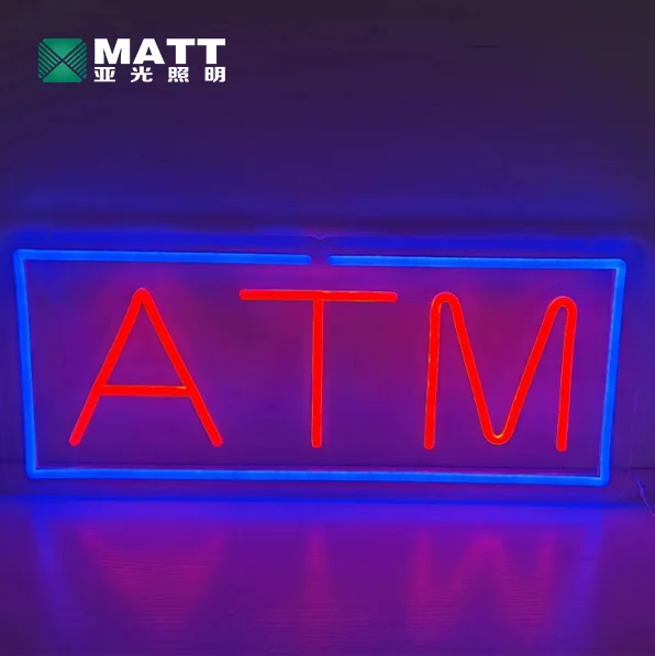Led ATM Signs Decor for Bank Business Mart Shop Store Bar Cafe Now Open Sign