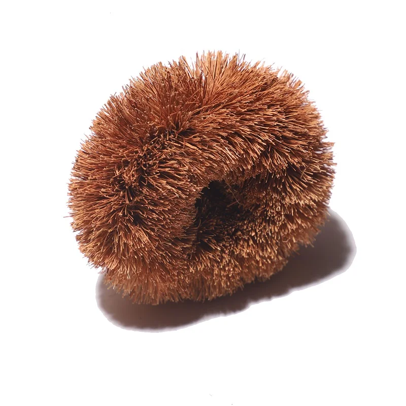 Vegetable Brushes - Natural Coconut Fiber Scrubber Ideal for Fruits Veggies Cast Iron Cleaning and Household use with Wire