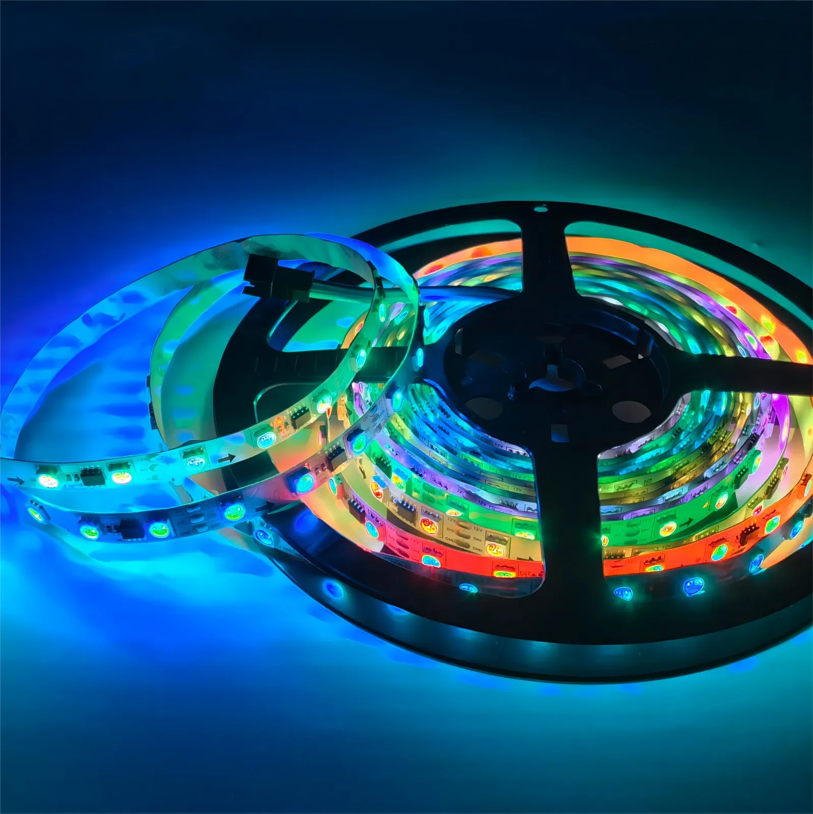 1903 12v 24v Dc Ce 5050 Dream Color Rgb Dc12v Addressable Led Strip