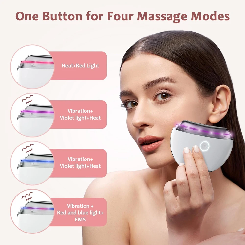 Beauty Skin Care Products Massage Gua Sha Stone Facial Tool Stainless Steel Face Massager Electric Gua Sha Scraping Instrument