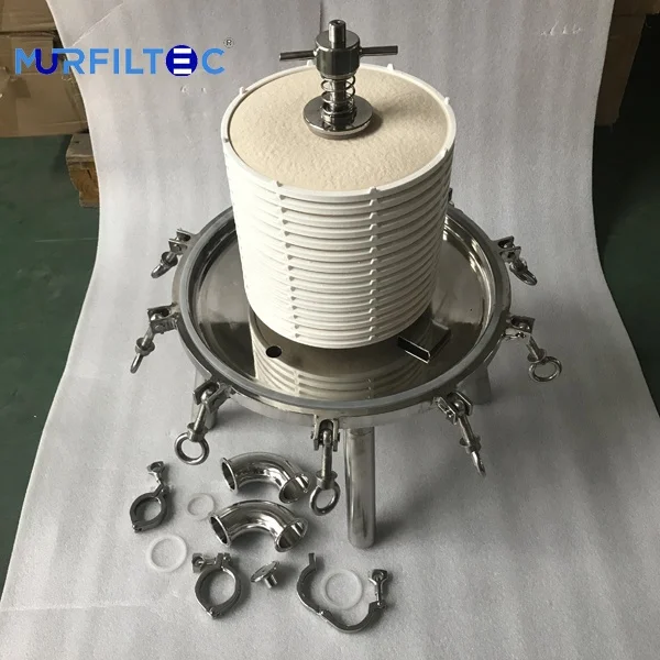  Санитарная мембрана линзовидный фильтр и корпус 16 дюймов ячеек