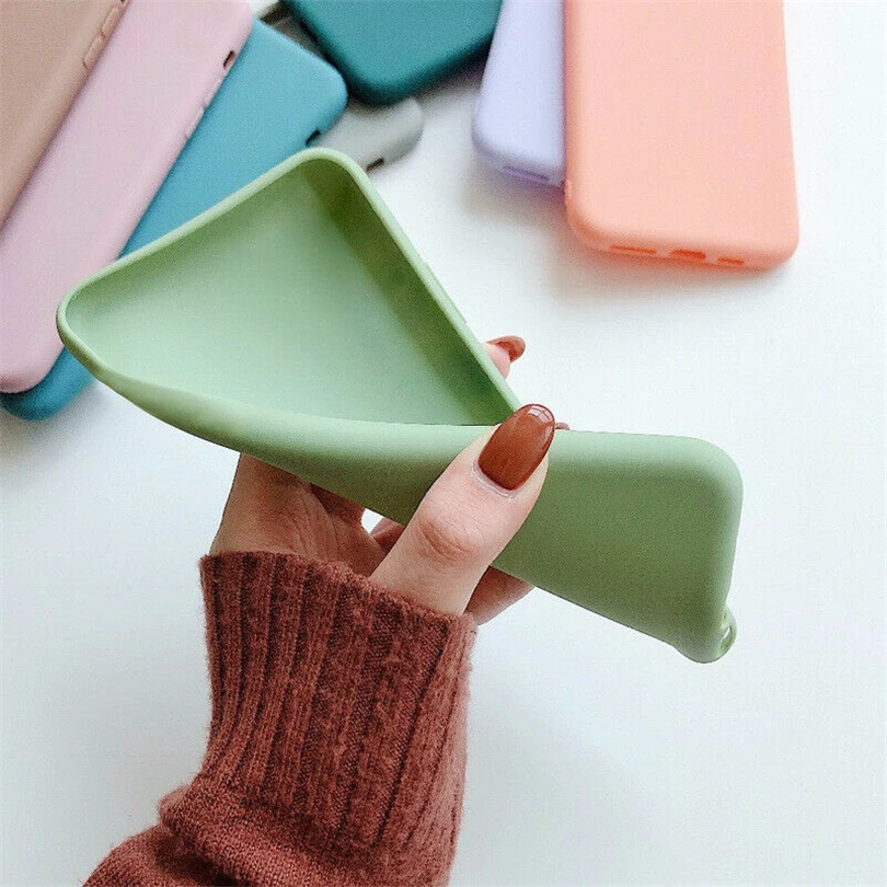 Matte Plain Shockproof Slim Soft TPU Case Cover For Xiaomi Redmi 8 8A Note 5 6 7 8 Pro Phone Case Cellphone accessories