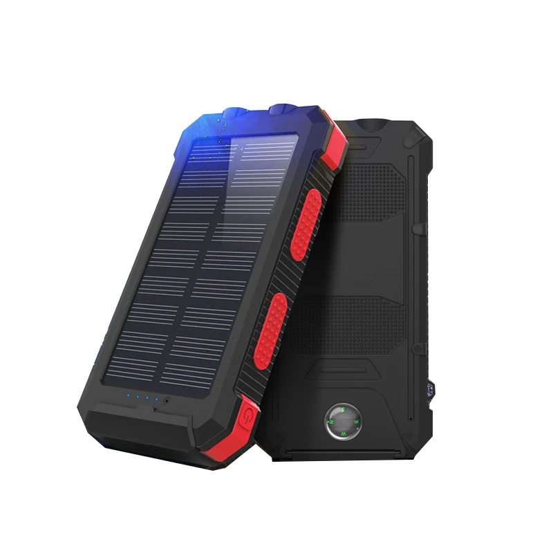 powerbanks 20000mAh waterproof solar battery portable mobile phone chargers power banks