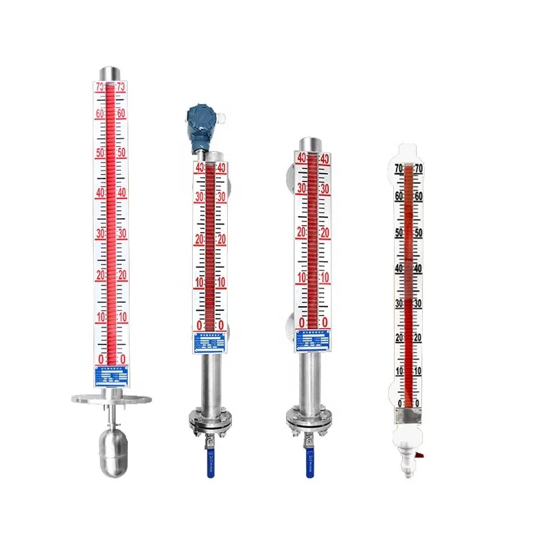 Boiler Oil Tank Mechanical Float Water Level Meter Sensor Indicator Magnetic Flap Level Gauge Manual Valve Safety 1 PCS CN;CHO