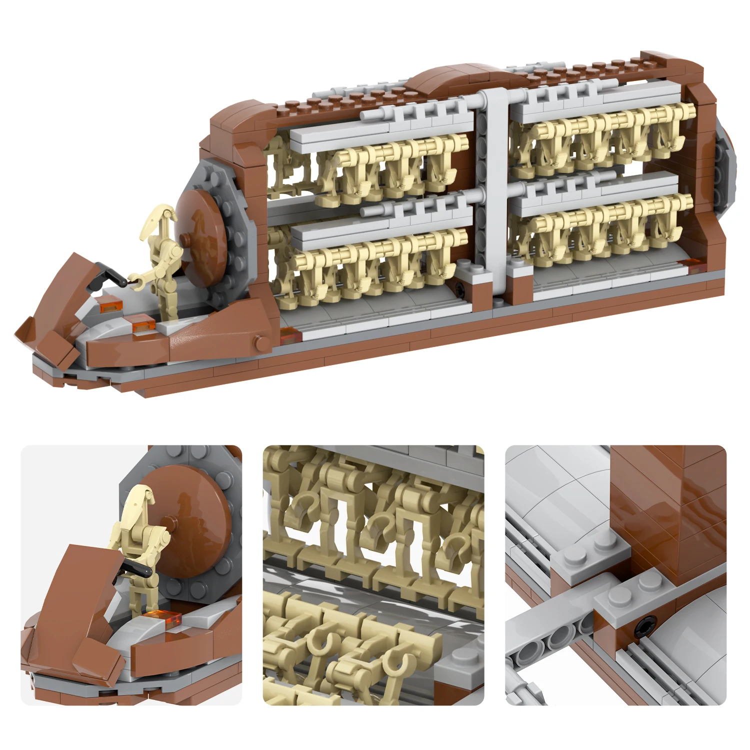 Hot space war Battle Droid Troop Carrier with Building Blocks Cool Set for Creative Play toys 48PCS set