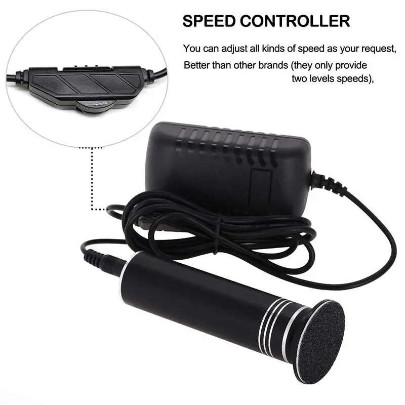 Portable Electric Foot Grinder Callus Remover Gift Kit Pedicure Feet Scrubber Tool File for Dead Hard Cracked Skin