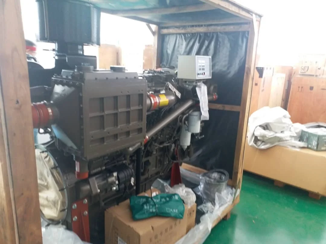
Yuchai high speed YC6T450C series 400hp 1800rpm boat diesel engine 