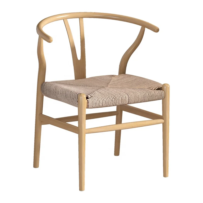Nordic Dining Chair, Simple Chinese Tea Chair with Imitation Solid Wood Backrest, Iron Art Household Chair