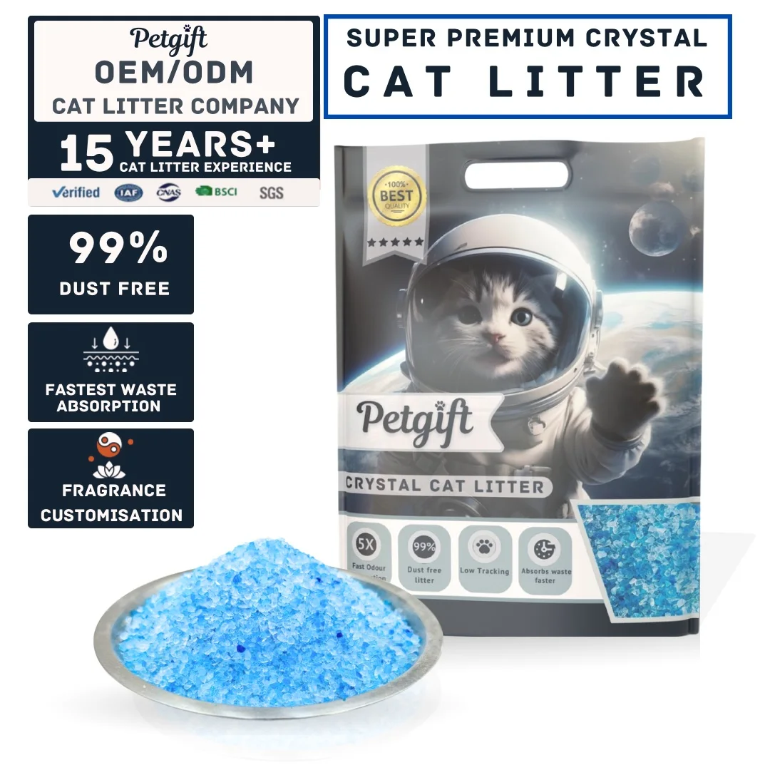 OEM Crystal Cat Litter Manufacturer Silica Gel Cat Litter