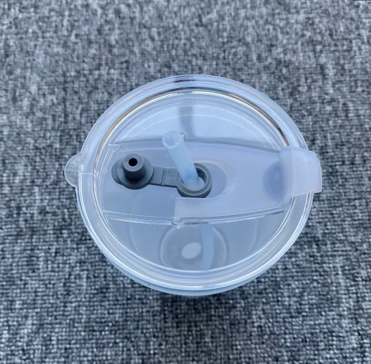 New Product 17oz Sublimation Blank Travel Water Glass Cup Plastic Lid and Straw Sublimation Frosted Glass