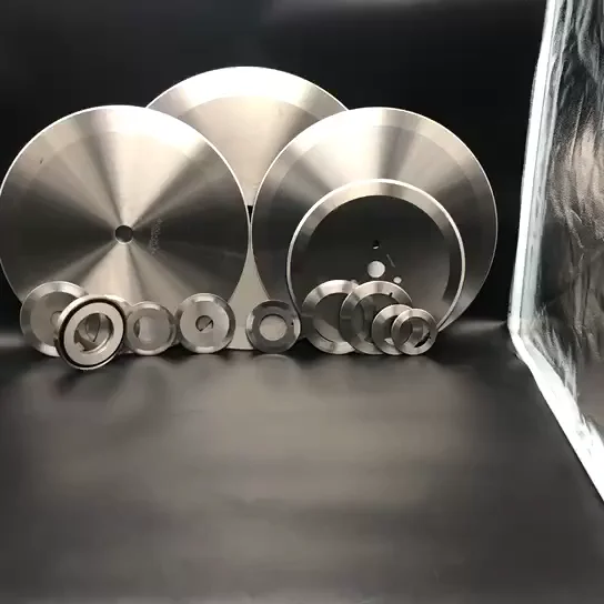 Tissue log saw blade for toilet-roll paper cutting