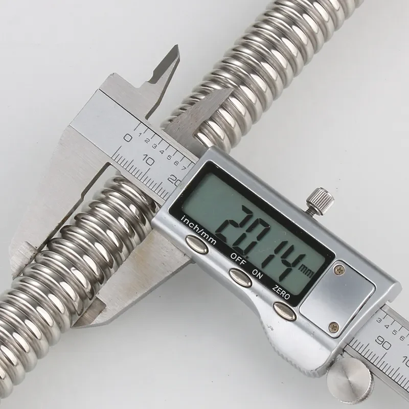 Wholesales High Pressure Explosion-Proof 304 Corrugated Stainless Steel Tube Flexible Metal Hose Water Pipe