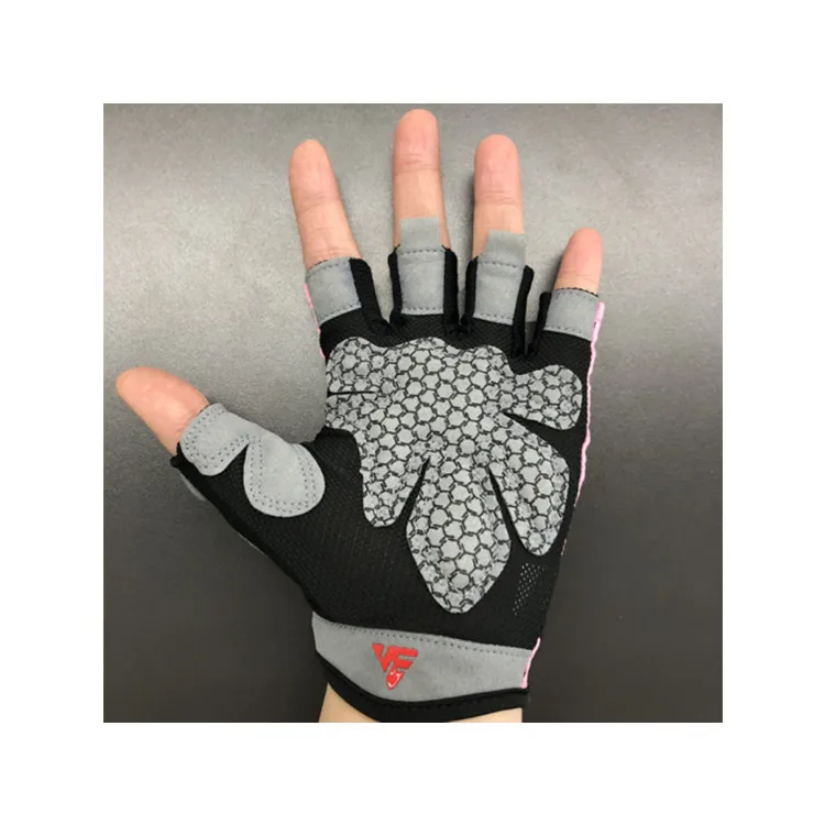 Women Men Wholesale Anti-skid Soft Training Gloves Half Finger Fitness Gym Weight Lifting Gloves