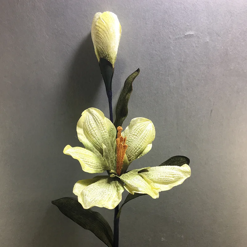 Оптовая продажа, высококачественный двухсторонний золотой цветок clivias, украшение, многоцветный цвет ручной работы, прямые продажи с завода