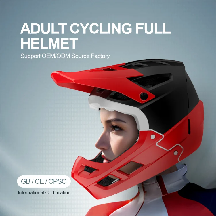 CE EN1078 CPSC MTB Helmet Full Face Helmet Downhill Mountain Bike Off Road Racing helmet BMX Scooter