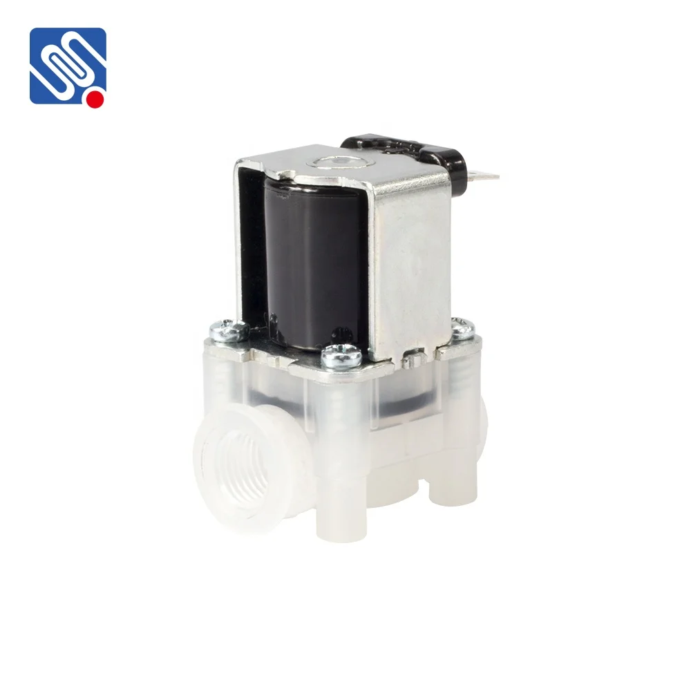Meishuo FPD360K Food Grade water fountain inlet open type 12v solenoid valve 24v DC refrigerator