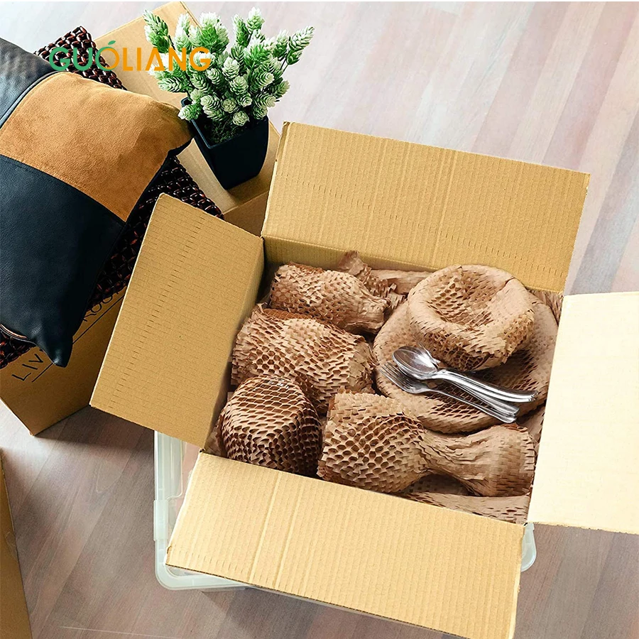 Honeycomb Cushion Paper Mailer Padded Shipping Bags Compostable Honeycomb Paper Mailers