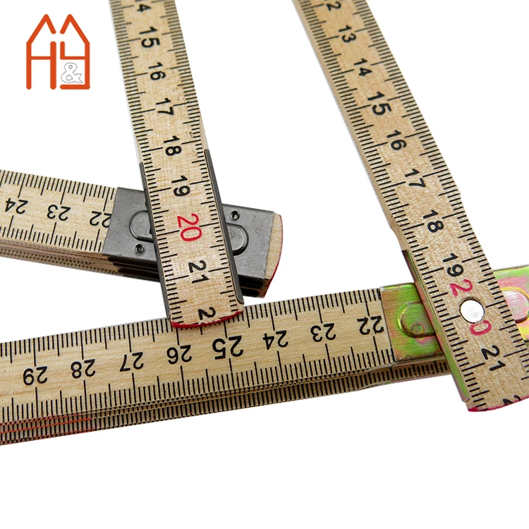 Custom Measuring Meter Rulers for Builders Carpenter 2 Meter 10 Folding Ruler Measure Tools