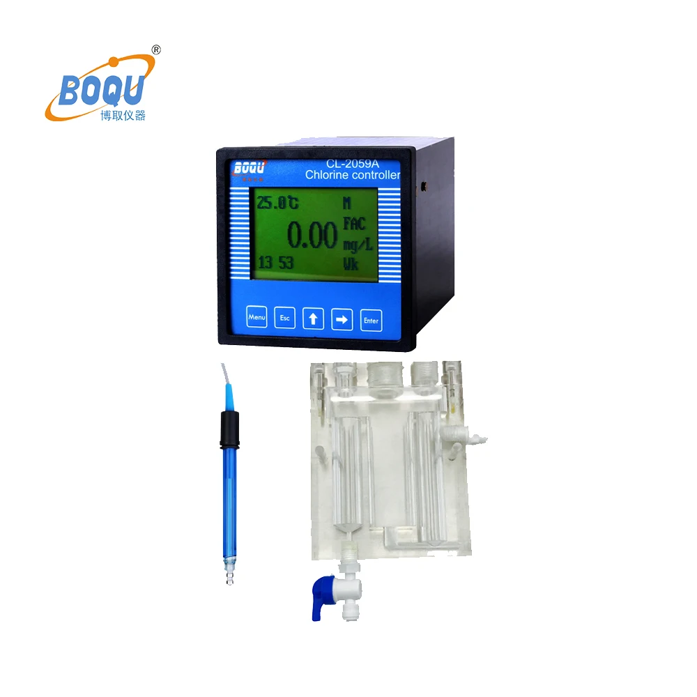 BOQU CL 2059A online water quality chlorine and ph controller drinking water (1600508288843)