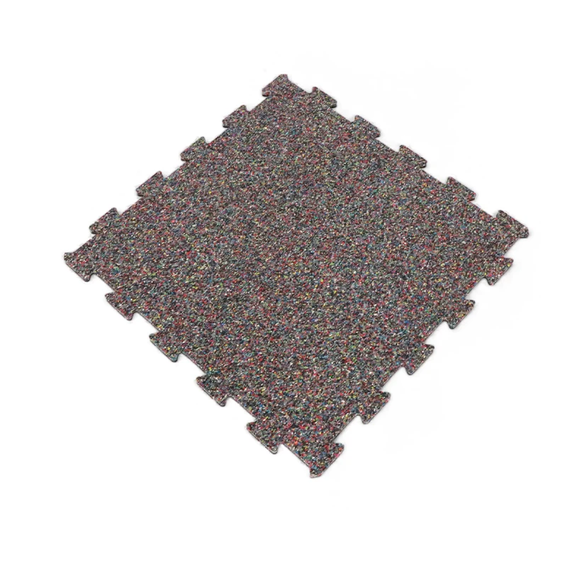 1m x 1m Interlocked EPDM Rubber Flooring Tiles 15mm 20mm Gym Brick Sports Mat