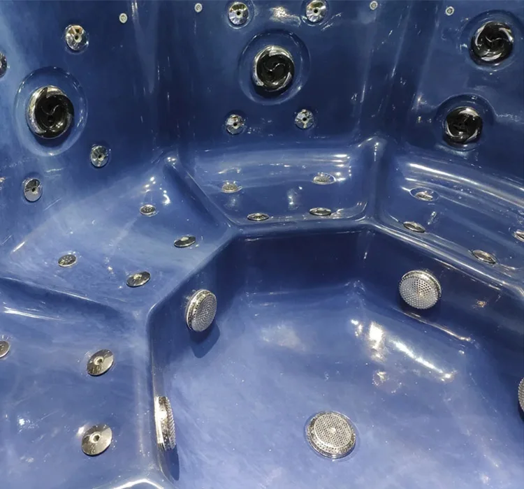 Outdoor thermostatic SPA whirlpool manufacturers direct sales of acrylic light luxury round bath hotel special accommodation