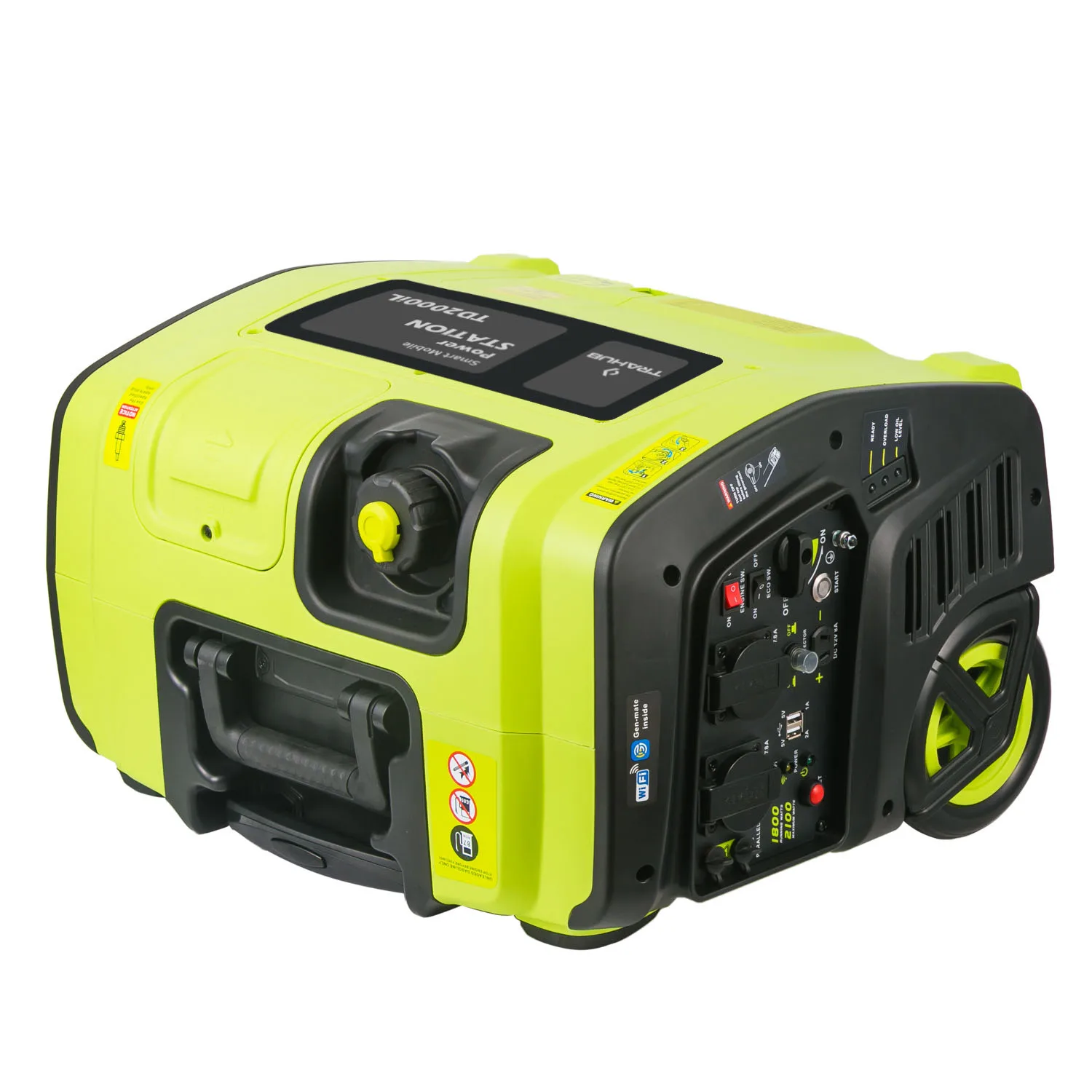 2KW 2000VA Portable Mobile solar batteries solar power generator set